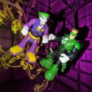2012 DC Superfriends Hero World Voice Comm Figures Green Lantern & Joker